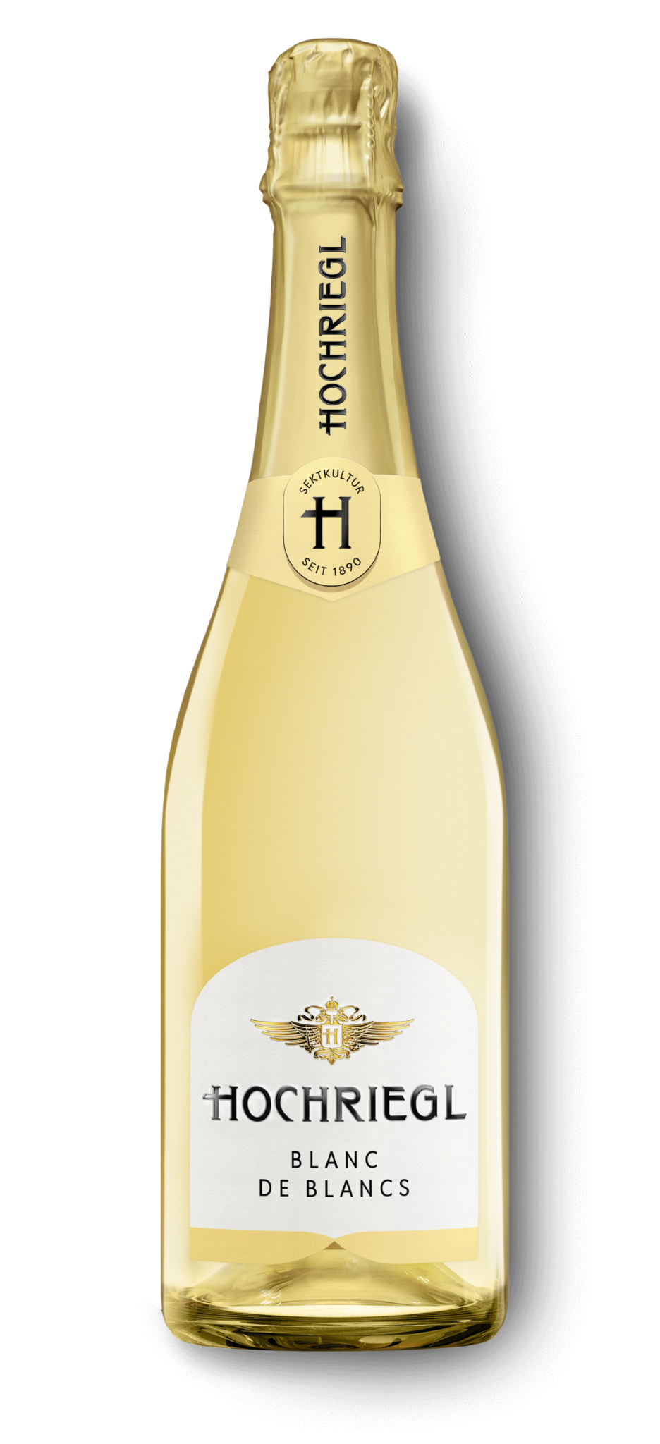 Eine Flasche Hochriegl Blanc de Blancs 