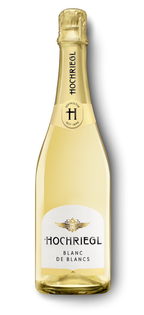 Eine Flasche Hochriegl Blanc de Blancs 