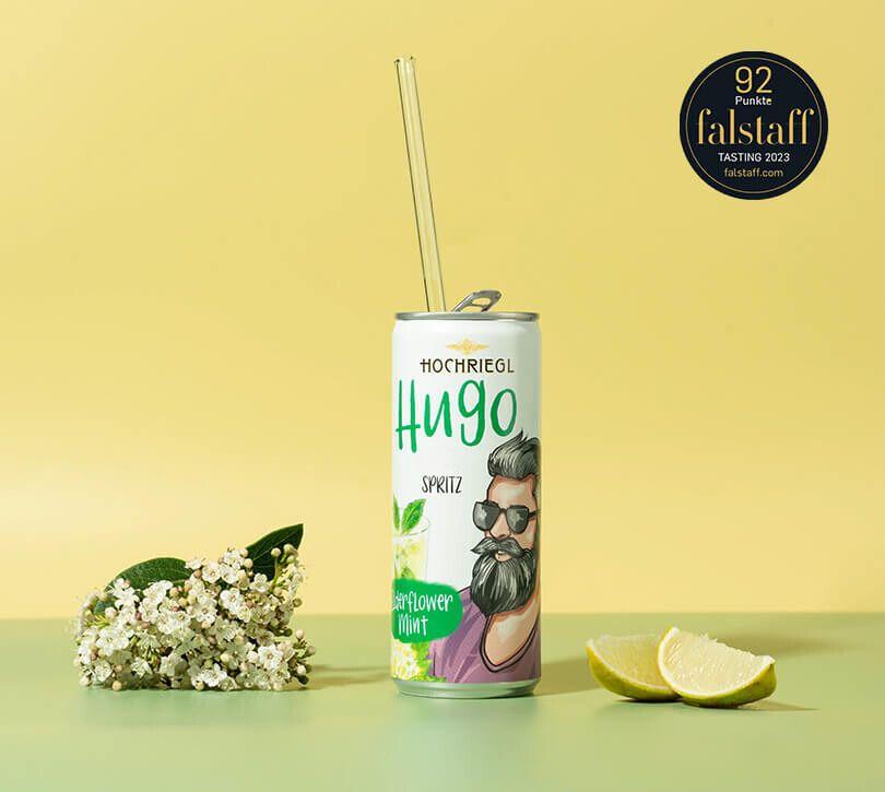 Hugo Wine-Spritz Dose mit Glashalm und 92 Falstaff Image