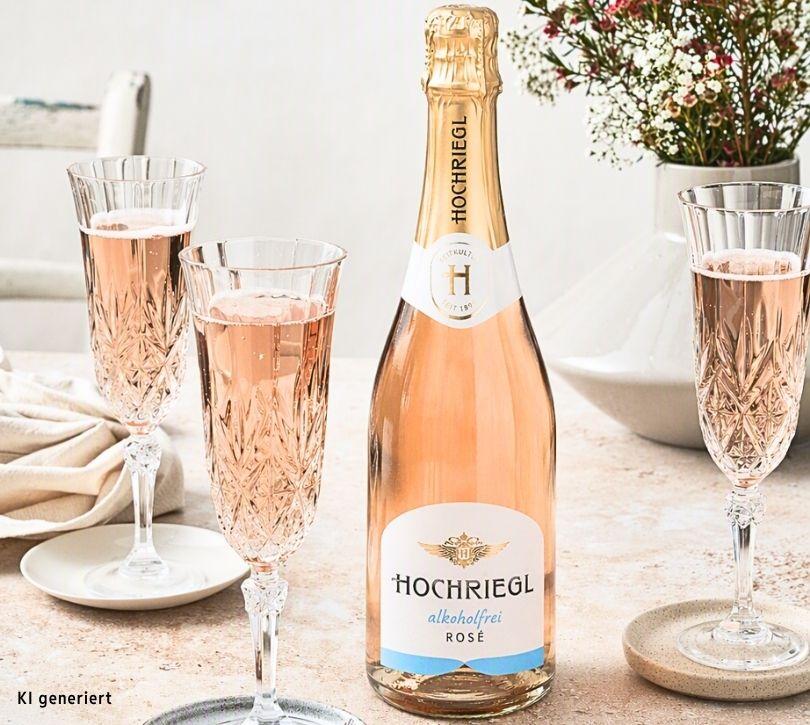 Hochriegl Alkoholfrei Rosé zum Anstoßen