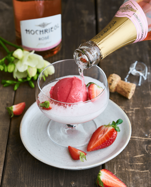 Sorbet Cocktail mit Hochriegl Rosé