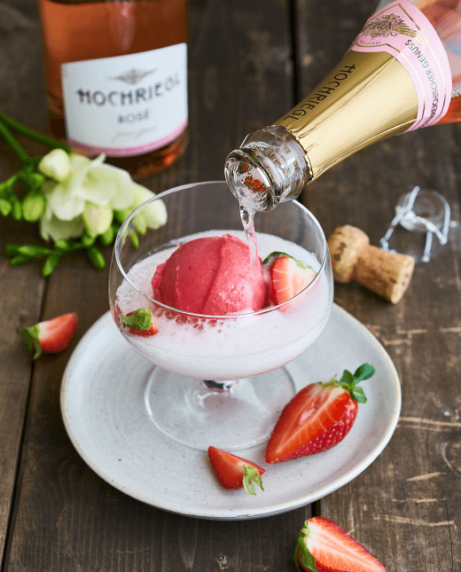 Sorbet Cocktail mit Hochriegl Rosé