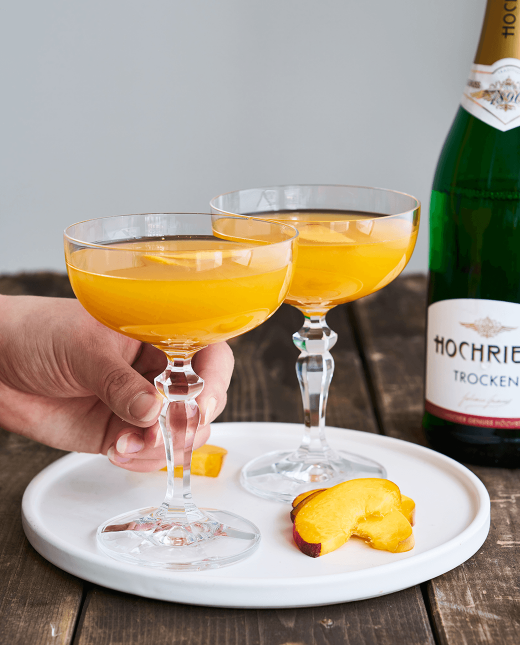 Hochriegl Trocken mit Orangensaft gemischt, besonders erfrischend