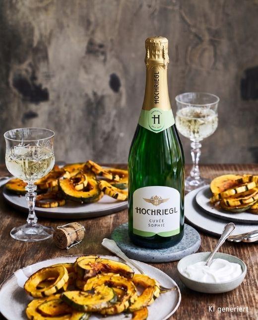 Cuvee Sophie mit gegrilltem Kübris